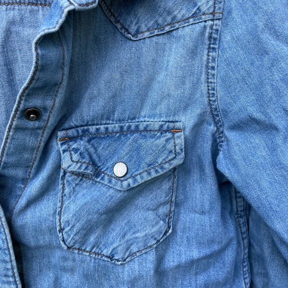 Gap pearl button snap cotton shirt - Picture 5 of 6